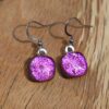 boucles d'oreilles rose