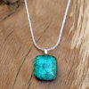 pendentif bleu vert clair