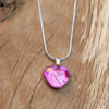 pendentif coeur rose