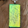 pendentif jaune rectangle