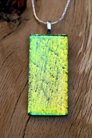 pendentif jaune rectangle