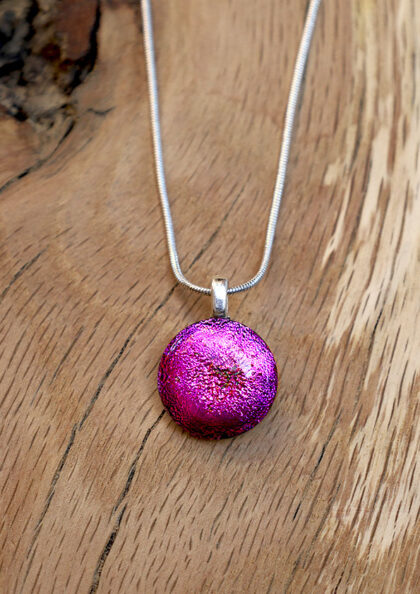 Pendentif rose petit rond