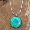 pendentif-argent-vert-dore-rond